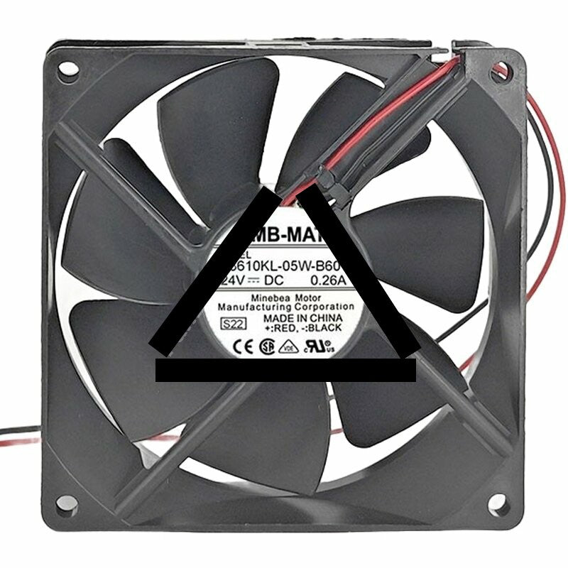 NMB-MAT 3610KL-05W-B60 DC 24V 0.26A 9025 Axial Cooling Fan