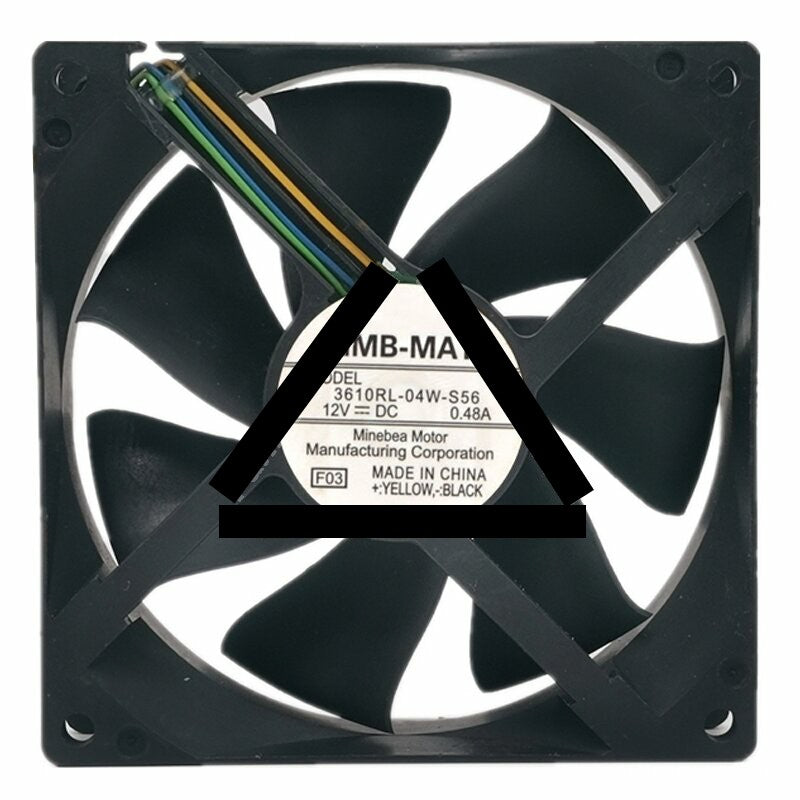 NMB-MAT 3610RL-04W-S56 DC 12V 0.48A 9025 Axial Cooling Fan
