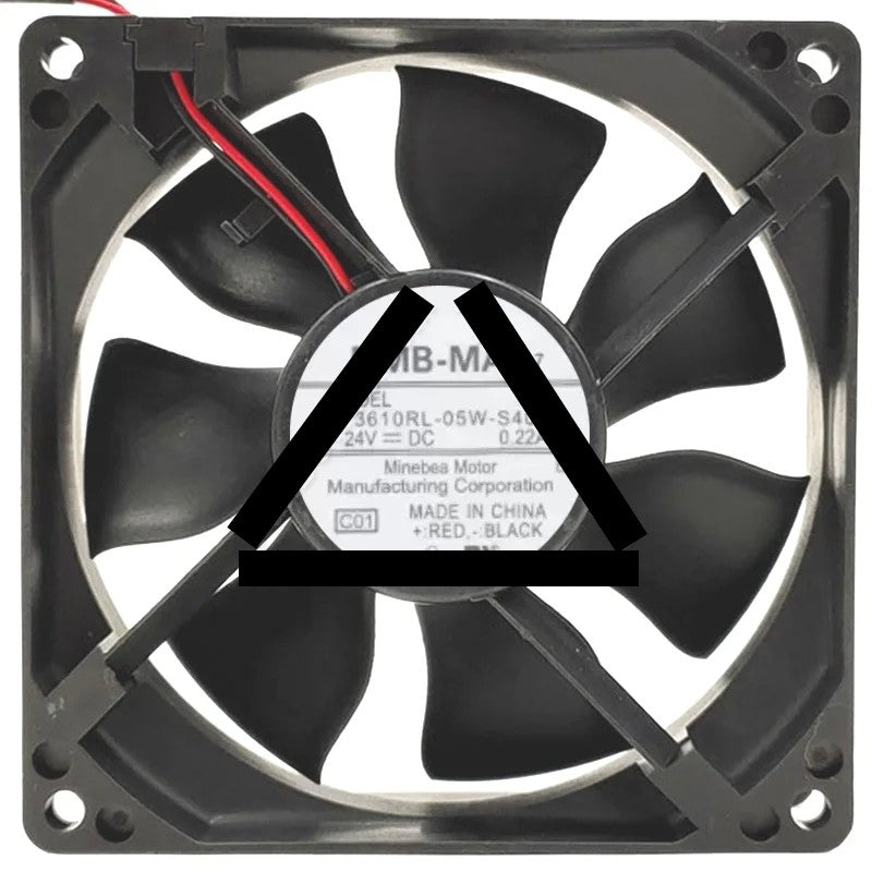 NMB-MAT 3610RL-05W-S40 DC 24V 0.22A 2 Wires Axial Cooling Fan