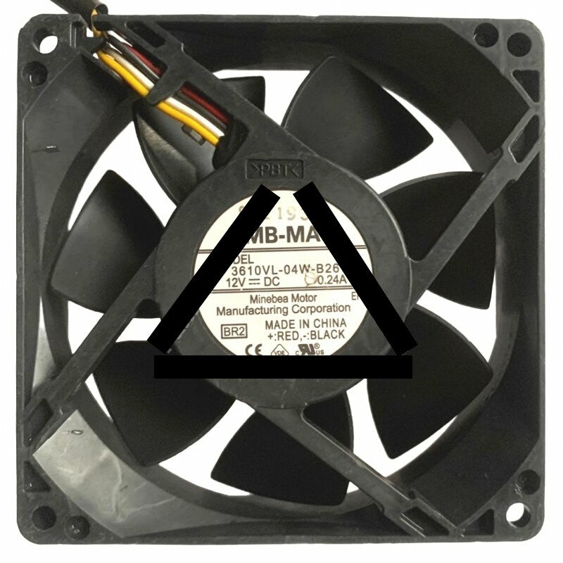 NMB-MAT 3610VL-04W-B26 DC 12V 0.24A 4 Wires Waterproof PWM Cooling Fan