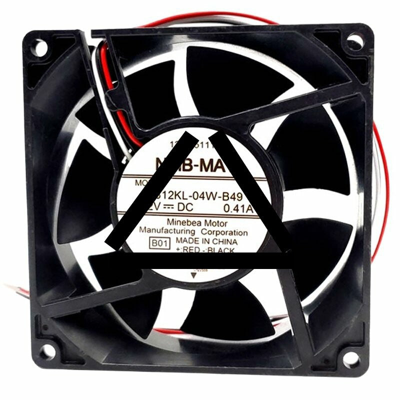 NMB-MAT 3612KL-04W-B49 DC 12V 0.41A 9032 Axial Cooling Fan