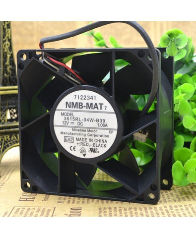 Original NMB-MAT 3615RL-04W-B39 12V 1.06A 92*92*38MM 3 lines fan
