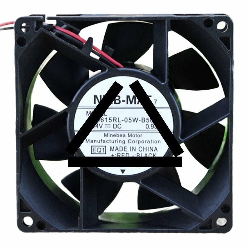 NMB-MAT 3615RL-05W-B50 DC 24V 0.93A 2 Wires Axial Cooling Fan