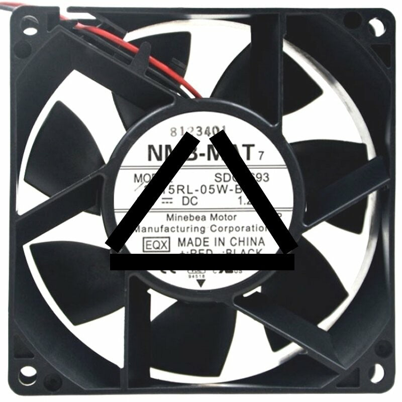 NMB-MAT 3615RL-05W-B60 DC 24V 1.20A 2 Wires Axial Cooling Fan