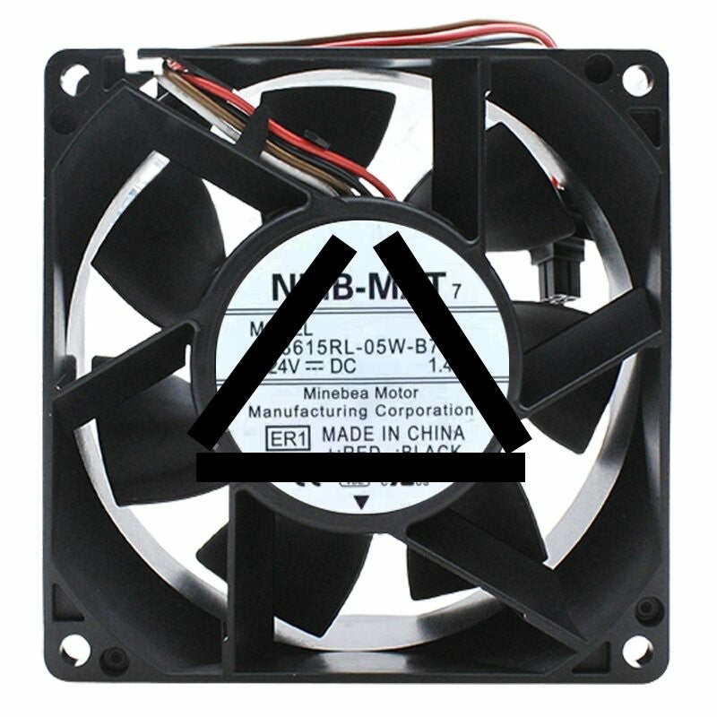 NMB-MAT 3615RL-05W-B76 DC 24V 1.47A 9238 4 Wires Axial Cooling Fan
