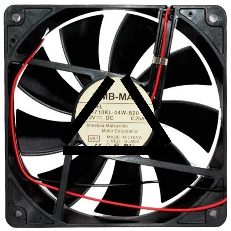 NMB-MAT 4710KL-04W-B20 12V 0.25A 2 Wires Axial Cooling Fan