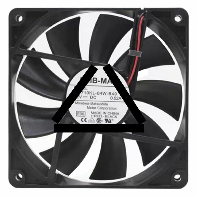 NMB-MAT 4710KL-04W-B40 DC 12V 0.52A 2 Wires Axial Cooling Fan