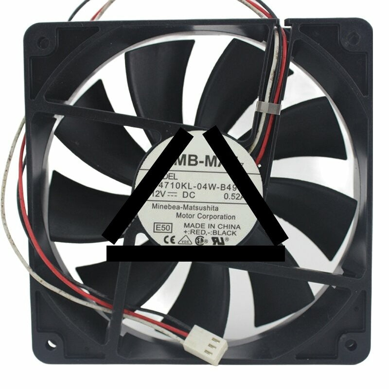 NMB-MAT 4710KL-04W-B49 DC 12V 0.52A 12025 Axial Cooling Fan