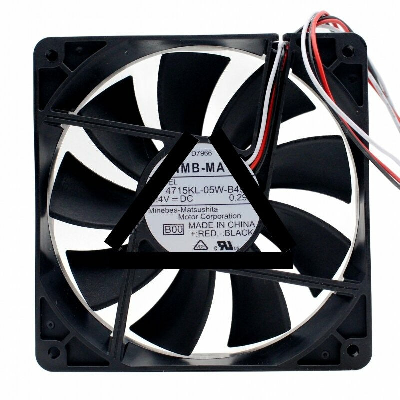 NMB-MAT 4710KL-05W-B49 DC 24V 0.29A 12025 Axial Cooling Fan