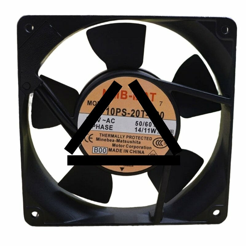 NMB-MAT 4710PS-20T-B30 AC 200V 14/11W 2 Wires Axial Cooling Fan