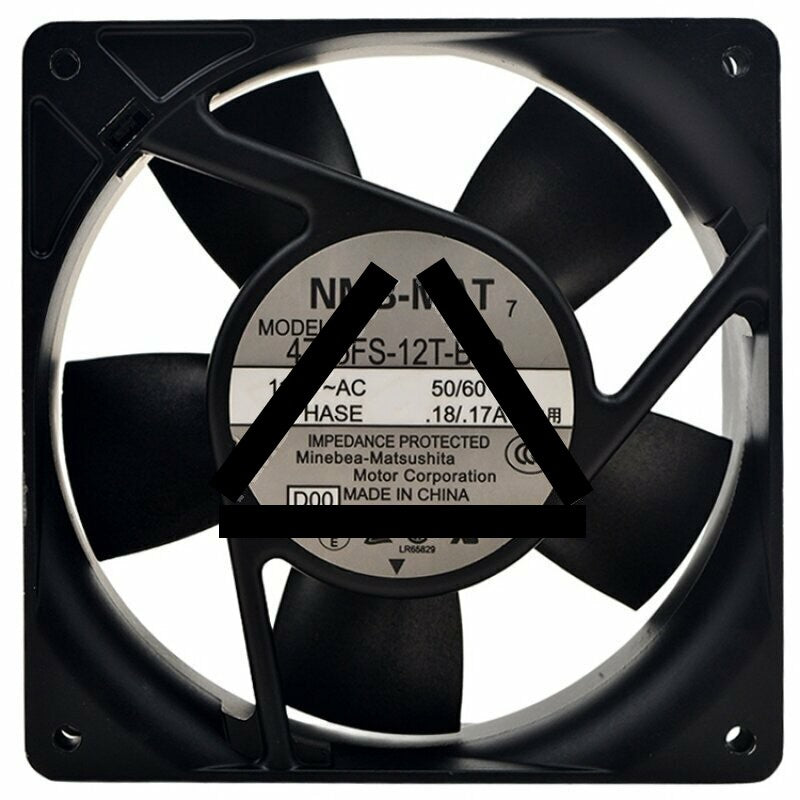 NMB-MAT 4715FS-12T-B40 AC 115V 0.18/0.17A Impedance Protected Cooling Fan