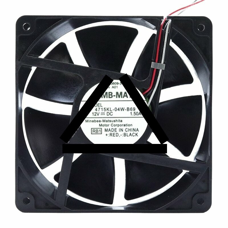 NMB-MAT 4715KL-04W-B69 DC 12V 1.50A 12038 Axial Cooling Fan