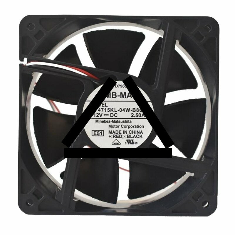 NMB-MAT 4715KL-04W-B86 DC 12V 2.50A 12038 Axial Cooling Fan