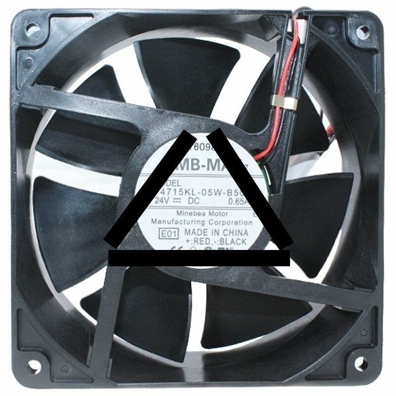NMB-MAT 4715KL-05W-B50 DC 24V 0.65A 2 Wires Axial Cooling Fan
