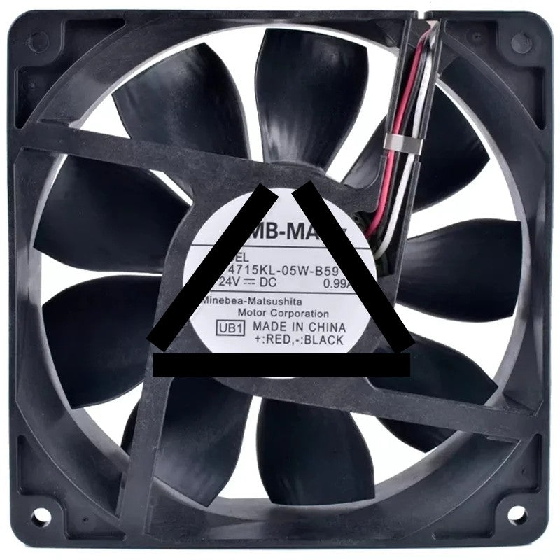NMB-MAT 4715KL-05W-B59 DC 24V 0.99A 3 Wires Axial Cooling Fan