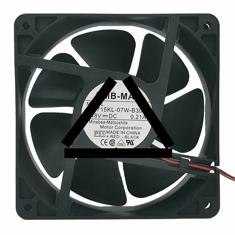 NMB-MAT 4715KL-07W-B30 DC 48V 0.21A 12038 Axial Cooling Fan