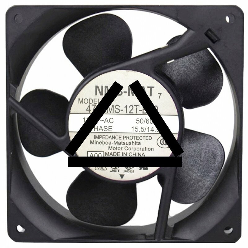 NMB-MAT 4715MS-12T-B50 AC 115V 15.5/14.5W Impedance Protected Cooling Fan