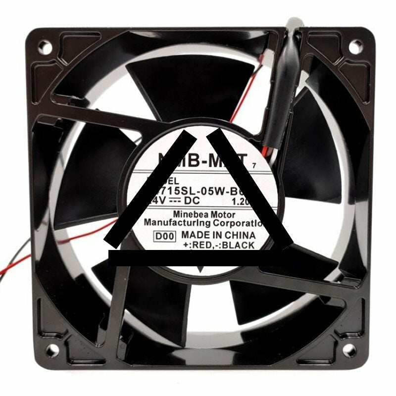 NMB-MAT 4715SL-05W-B60 DC 24V 1.20A 2 Wires Axial Cooling Fan