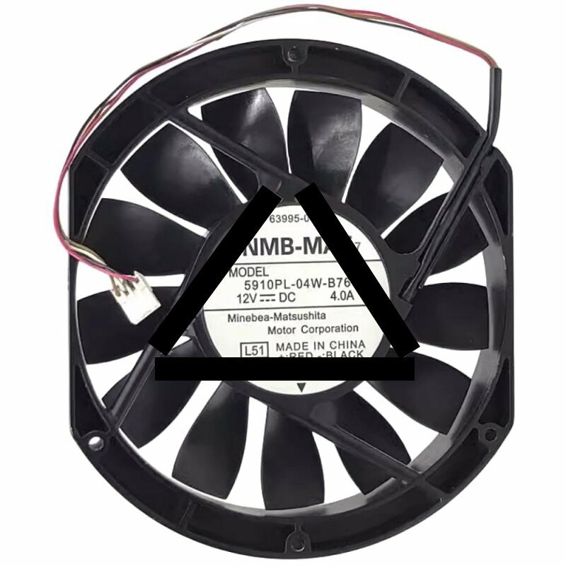 NMB-MAT 5910PL-04W-B76 DC 12V 4.0A 4 Wires 17225 Axial Cooling Fan