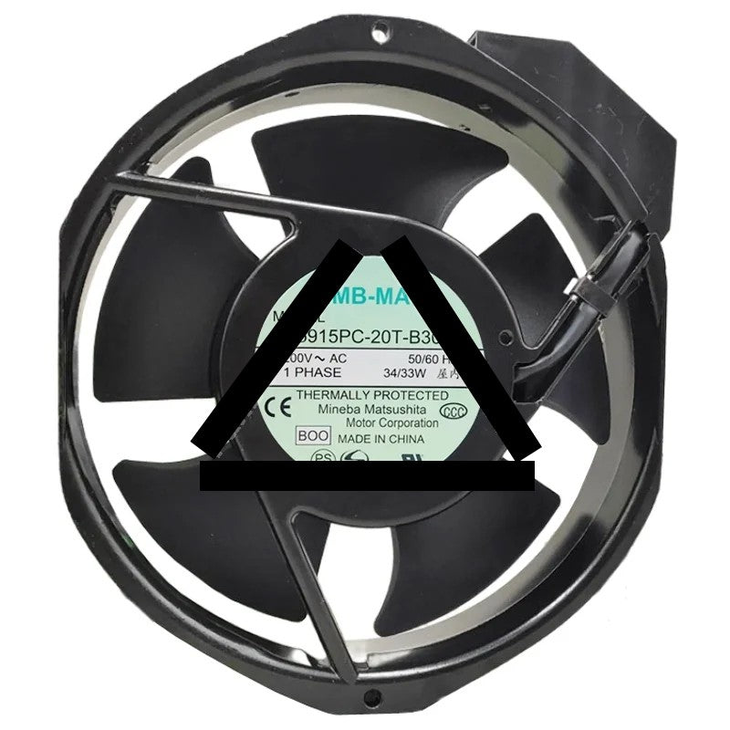 NMB-MAT 5915PC-20T-B30 200V 34/33W Thermally Protected Cooling Fan