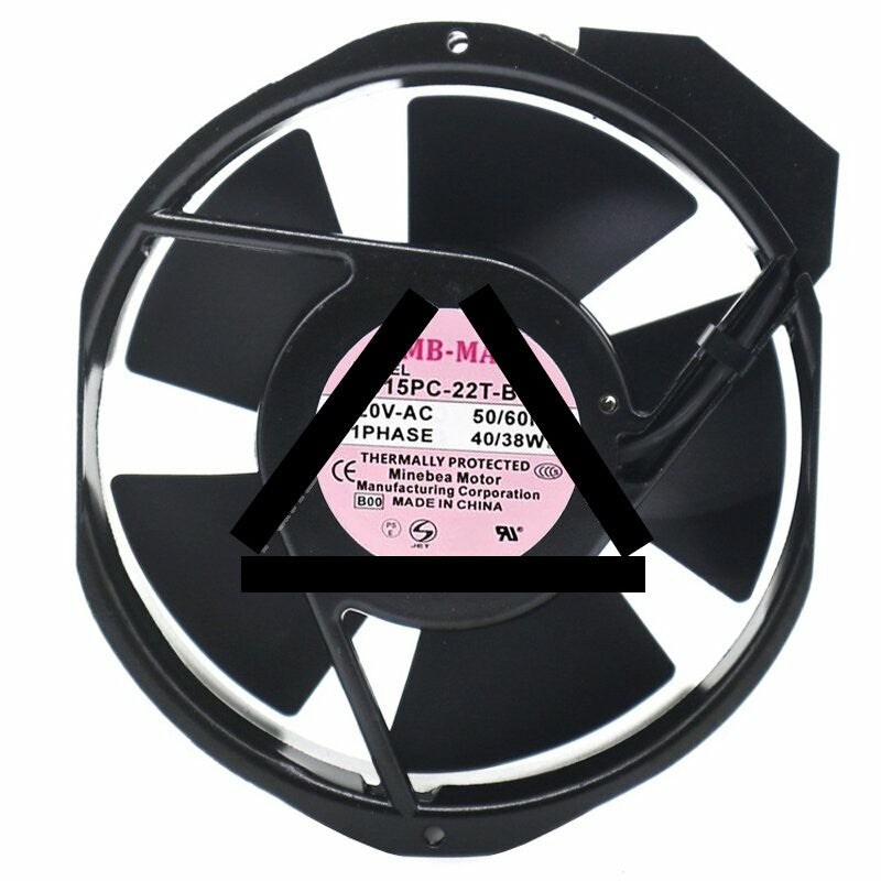 NMB-MAT 5915PC-22T-B30 AC 220V 40/38W Thermally Protected Axial Fan