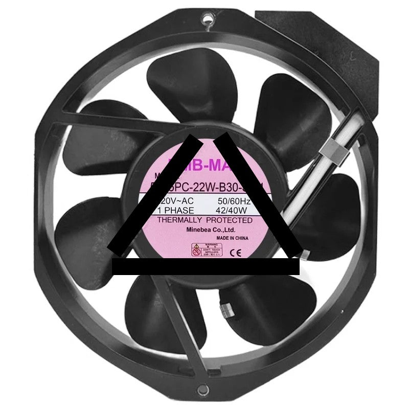 NMB-MAT 5915PC-22W-B30-SM1 220V 42/40W Thermally Protected 1 PHASE Cooling Fan