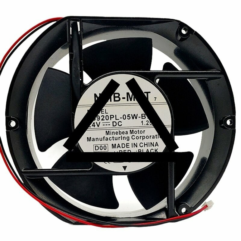 NMB-MAT 5920PL-05W-B70 DC 24V 1.25A 2 Wires Axial Cooling Fan