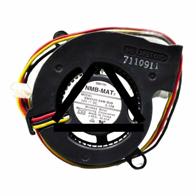 NMB-MAT BM4520-04W-B39 DC 12V 0.12A 3 Wires Blower Cooling Fan