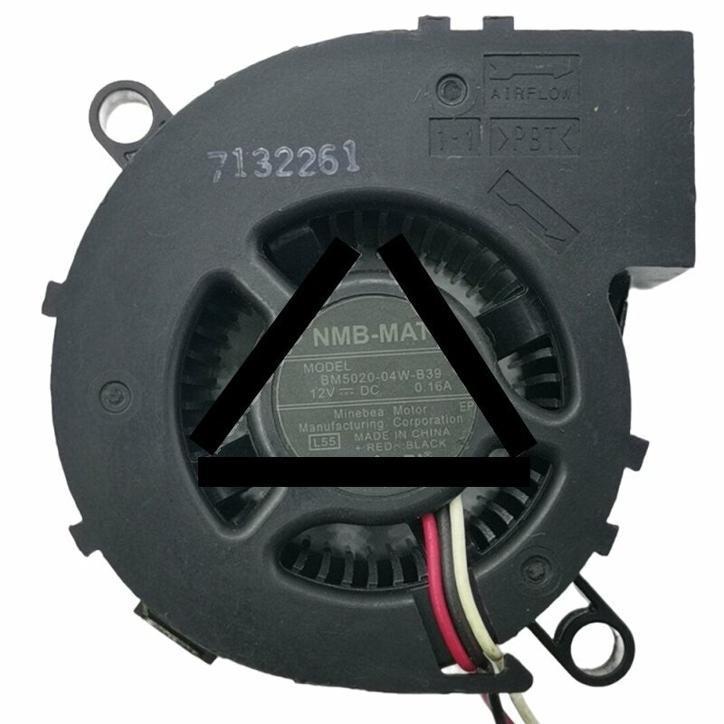 NMB-MAT BM5020-04W-B39 DC 12V 0.16A 3 Wires Blower Cooling Fan