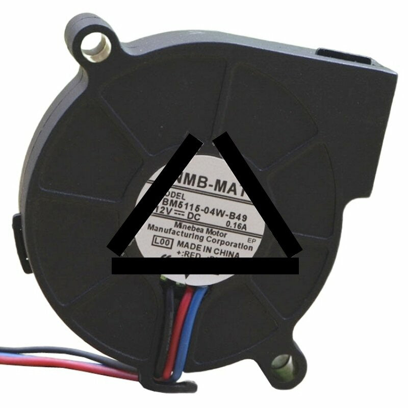 NMB-MAT BM5115-04W-B49 DC 12V 0.16A 3 Wires Blower Cooling Fan