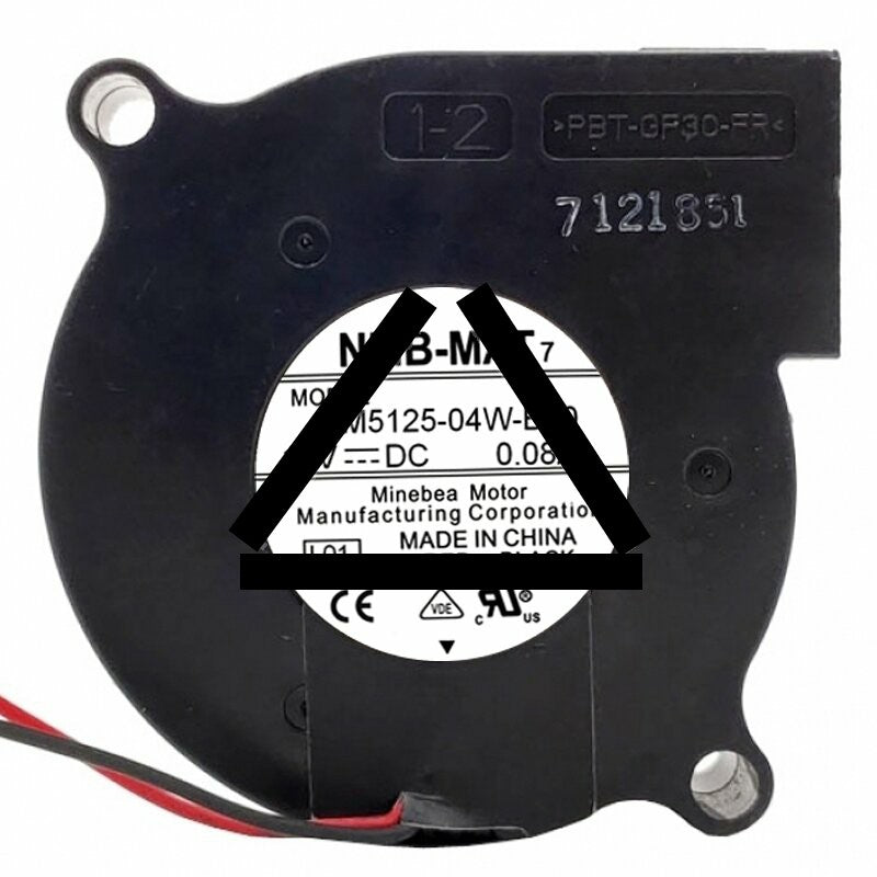 NMB-MAT BM5125-04W-B30 12V 0.08A 2 Wires Blower Fan