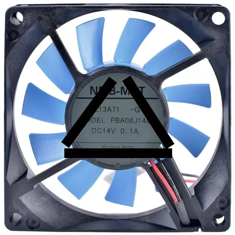 NMB-MAT FBA08J14L DC 14V 0.1A 2 Wires Axial Cooling Fan
