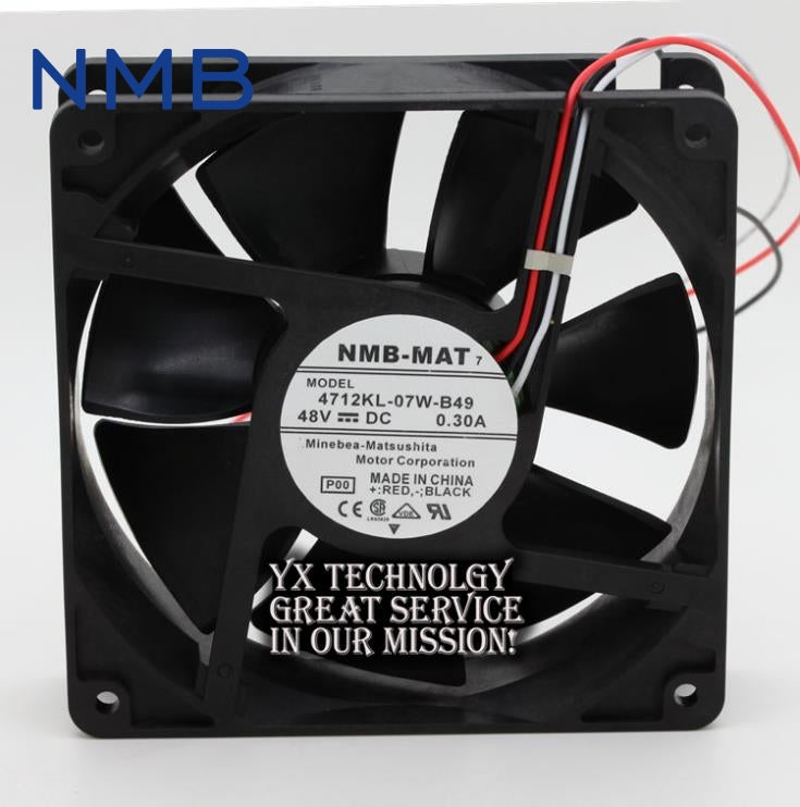 NMB New and Original 4712KL-07W-B49 48V 0.3A 12cm 12032 chassis fan drive for NMB 120*120*32mm