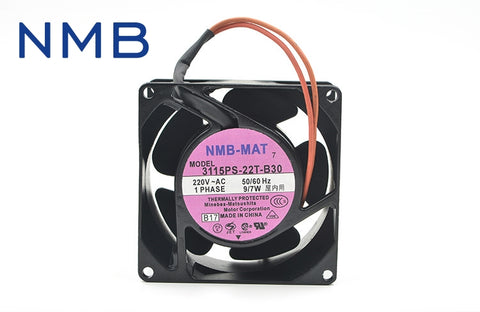 NMB Original 3115PS-22T-B30 AC 220V 9/7W 8038 80*80*38mm 3200RPM 2 Wires 50/60HZ Computer Blower Cooling Axial Fan