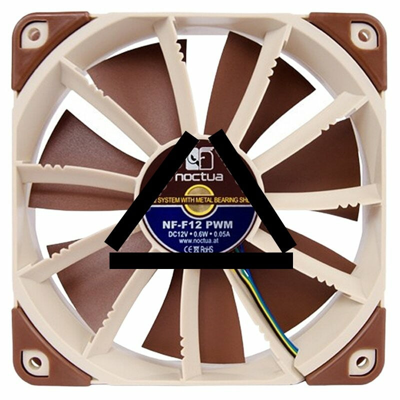NOCTUA NF-F12 PWM DC 12V 0.05A 0.6W 4 Wires Axial Cooling Fan