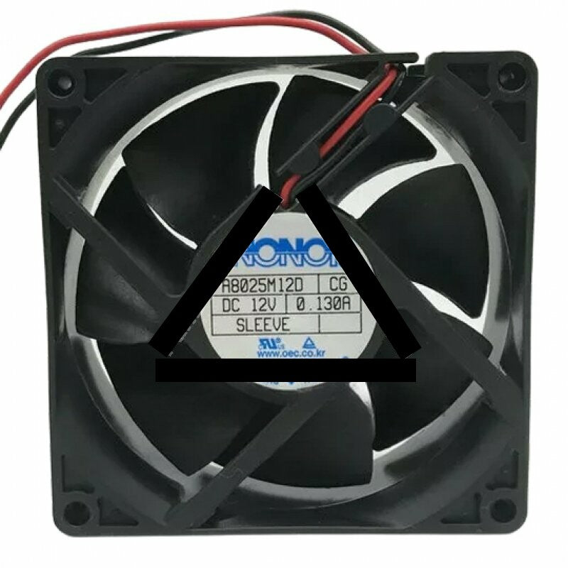 NONOISE A8025M12D DC 12V 0.130A 8025 Axial Sleeve Bearing Cooling Fan