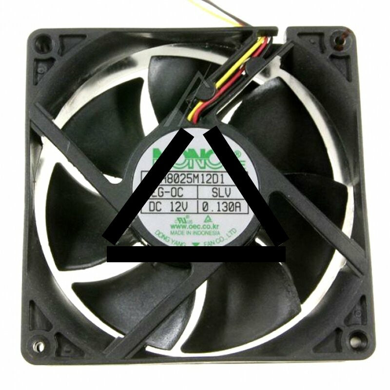 NONOISE A8025M12D1 DC 12V 0.130A 8025 Axial Sleeve Bearing Cooling Fan