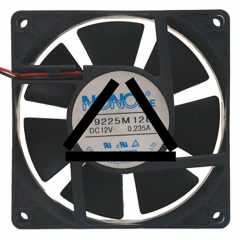 NONOISE F9225M12B DC 12V 0.235A 2 Wires Axial Cooling Fan