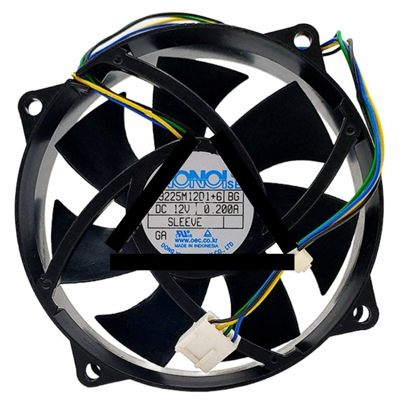 NONOISE G9225M1201+6 BG DC 12V 0.200A Sleeve Axial Cooling Fan