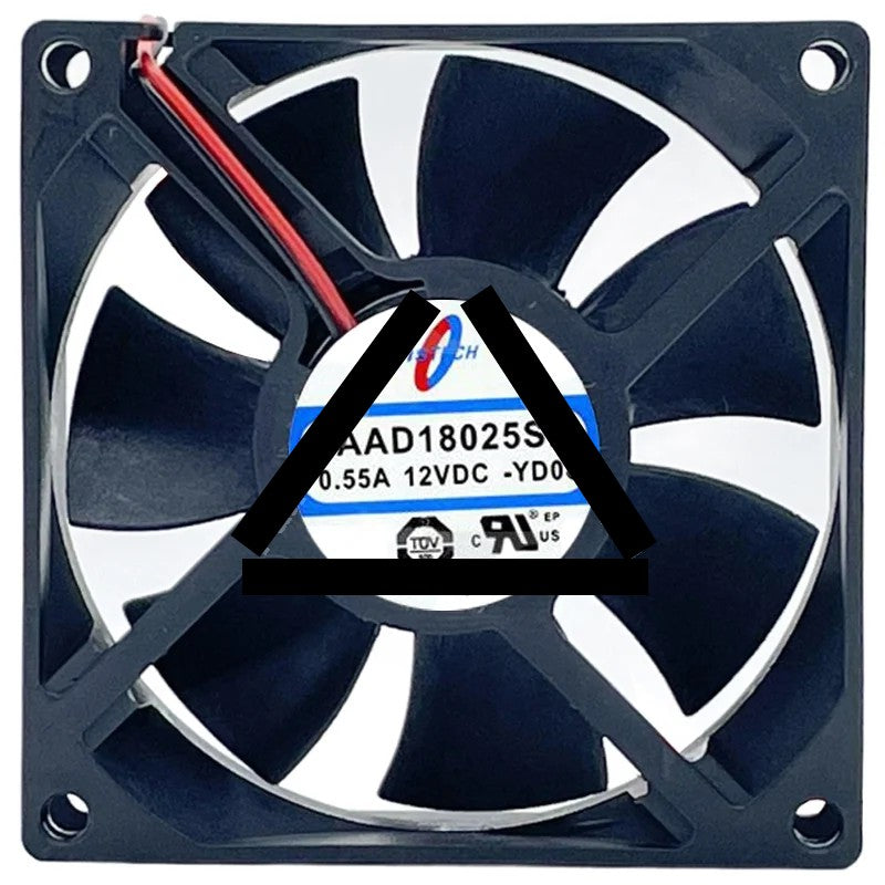 NSTECH PAAD18025SB 12V 0.55A 2 Wires Axial Cooling Fan