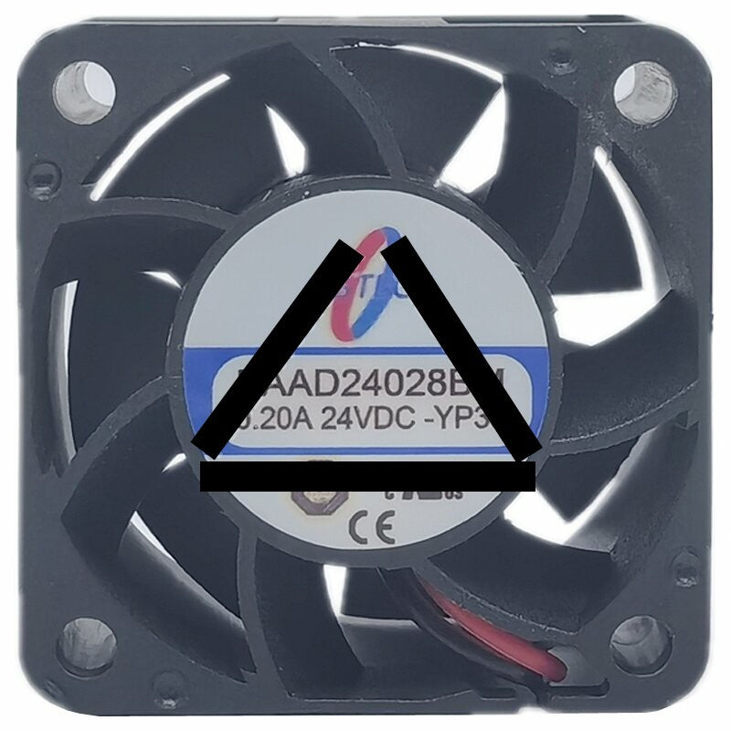 NSTECH PAAD24028BM-YP39 DC 24V 0.20A 2 Wires Axial Cooling Fan