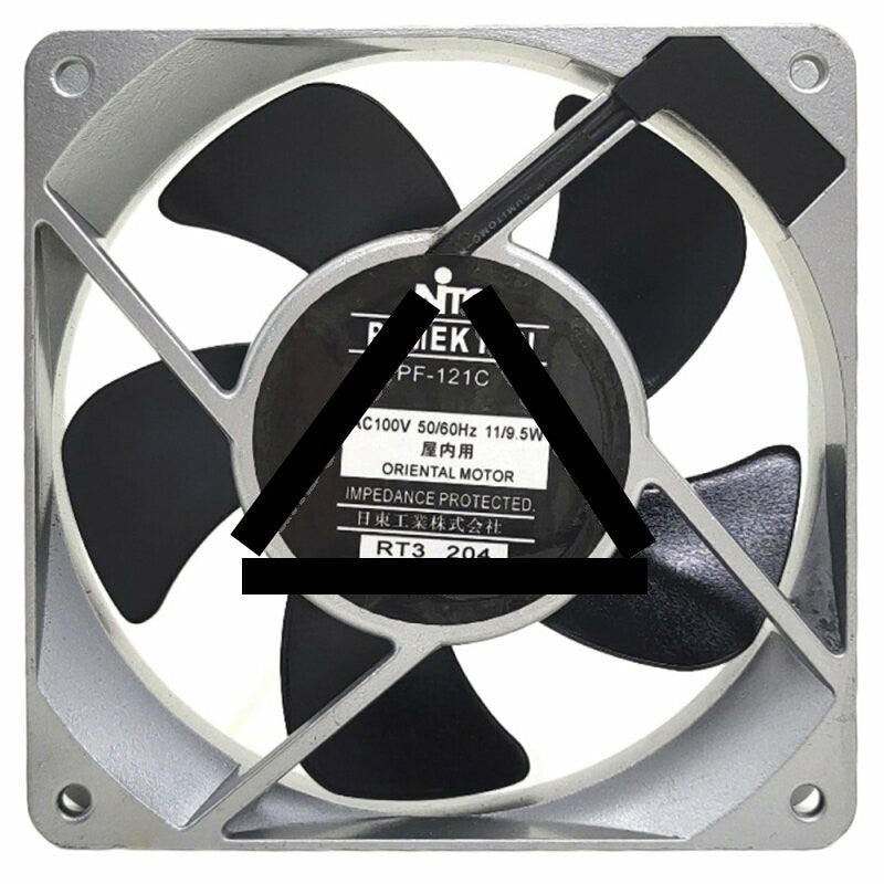 NTO PF-121C AC 100V 11/9.5W Impedance Protected Axial Cooling Fan