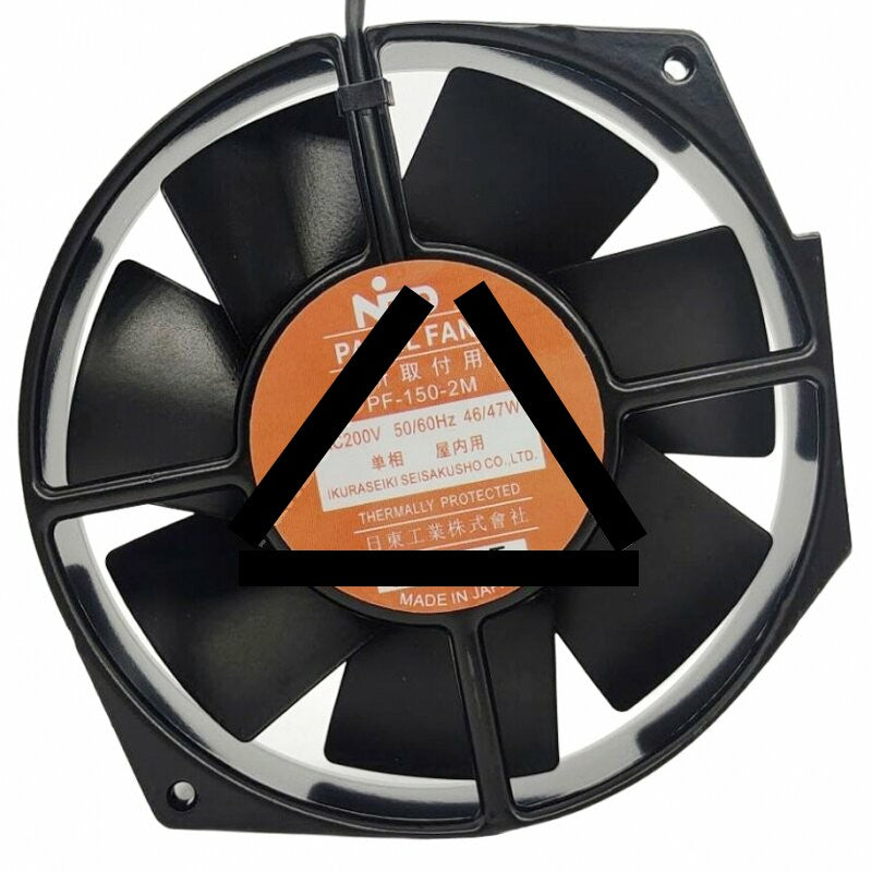 NTO PF-150-2M AC 200V 46/47W Thermally Protected Axial Cooling Fan