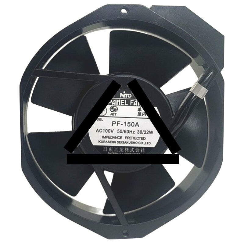 NTO PF-150A AC 100V 30/32W 2 Wires Impedance Protected Axial Cooling Fan
