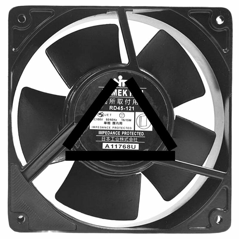 NTO RD45-121 AC 100V 16/15W Impedance Protected Axial Cooling Fan