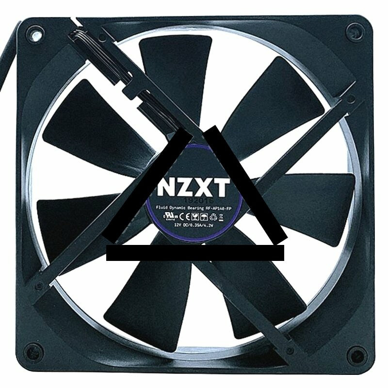 NZXT RF-AP140-FP DC 12V 0.35A 4 Wires PWM 1800RPM Axial Cooling Fan