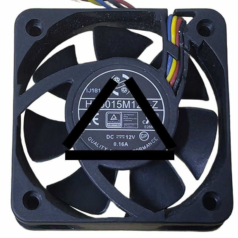 ONG HUA HA5015M12F-Z DC 12V 0.16A 4 Wires Axial Cooling Fan