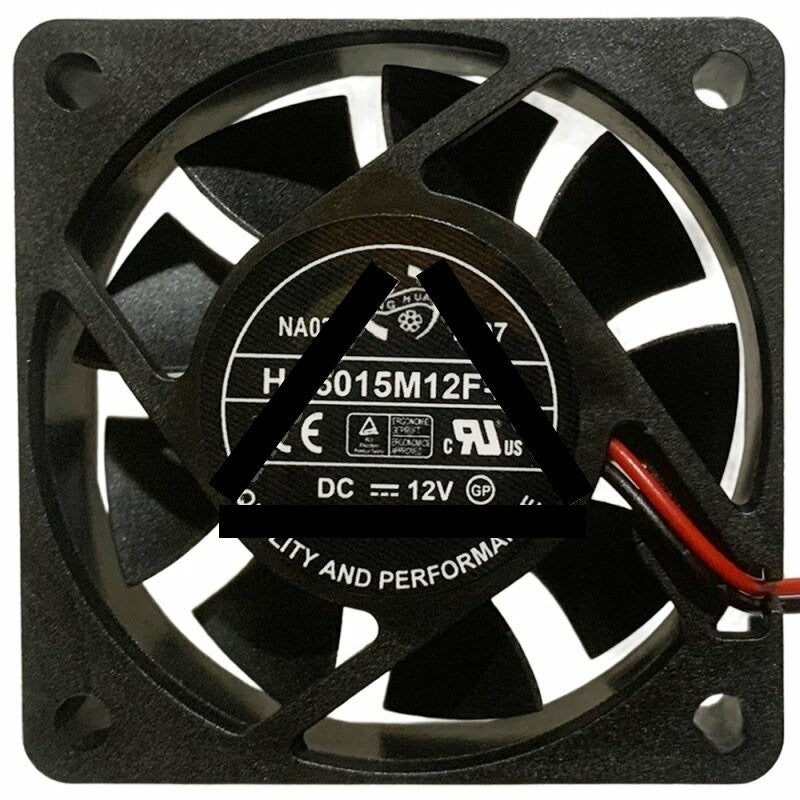 ONG HUA HA6015M12F-Z DC 12V 0.27A 2 Wires Axial Cooling Fan