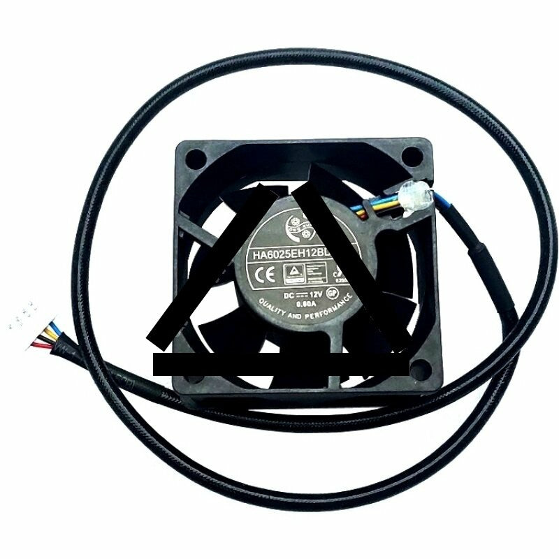 ONG HUA HA6025EH12BD-F00 DC 12V 0.60A 4 Wires Axial Cooling Fan