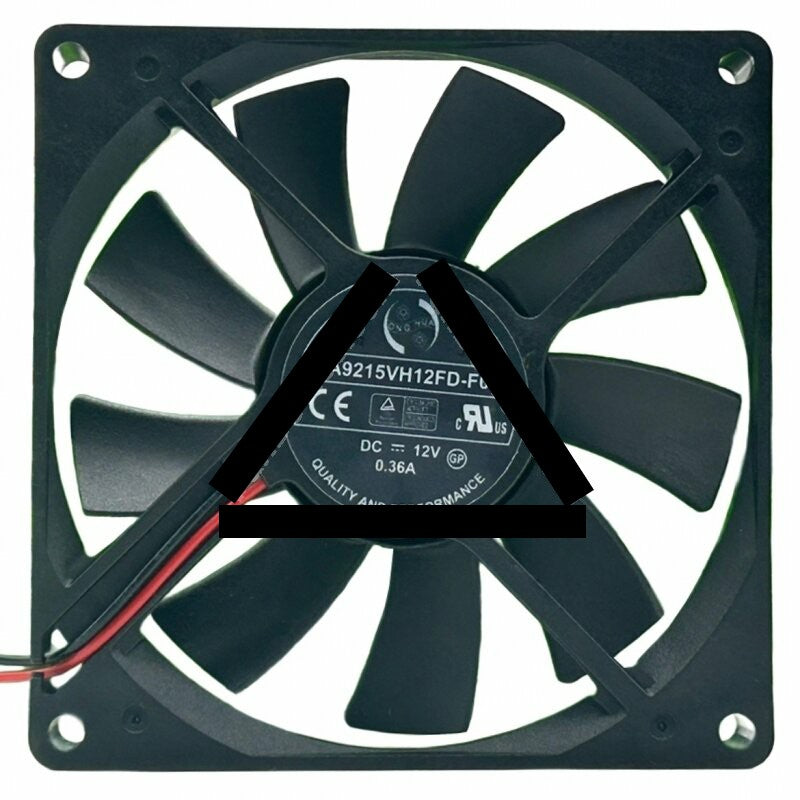ONG HUA HA9215VH12FD-F00 DC 12V 0.36A 2 Wires 9015 Axial Cooling Fan
